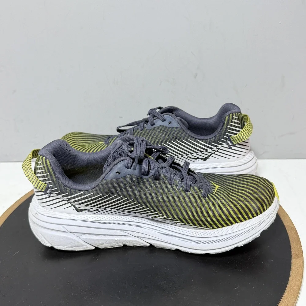 Hoka One One Rincon 2 Shoes Mens Size 10 Gray Cushioned Running Sneakers 1110514